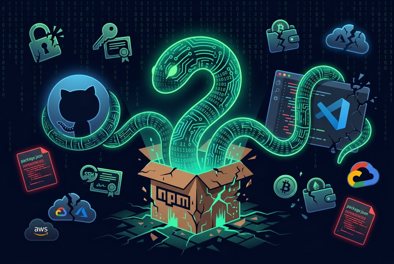 The Worm That Ate the Supply Chain: How One Threat Actor Compromised GitHub, npm, and the Tools You Trust